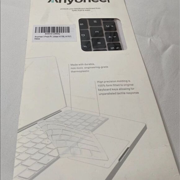 Transparent Keyboard Cover for Mac Laptops - Picture 1 of 4